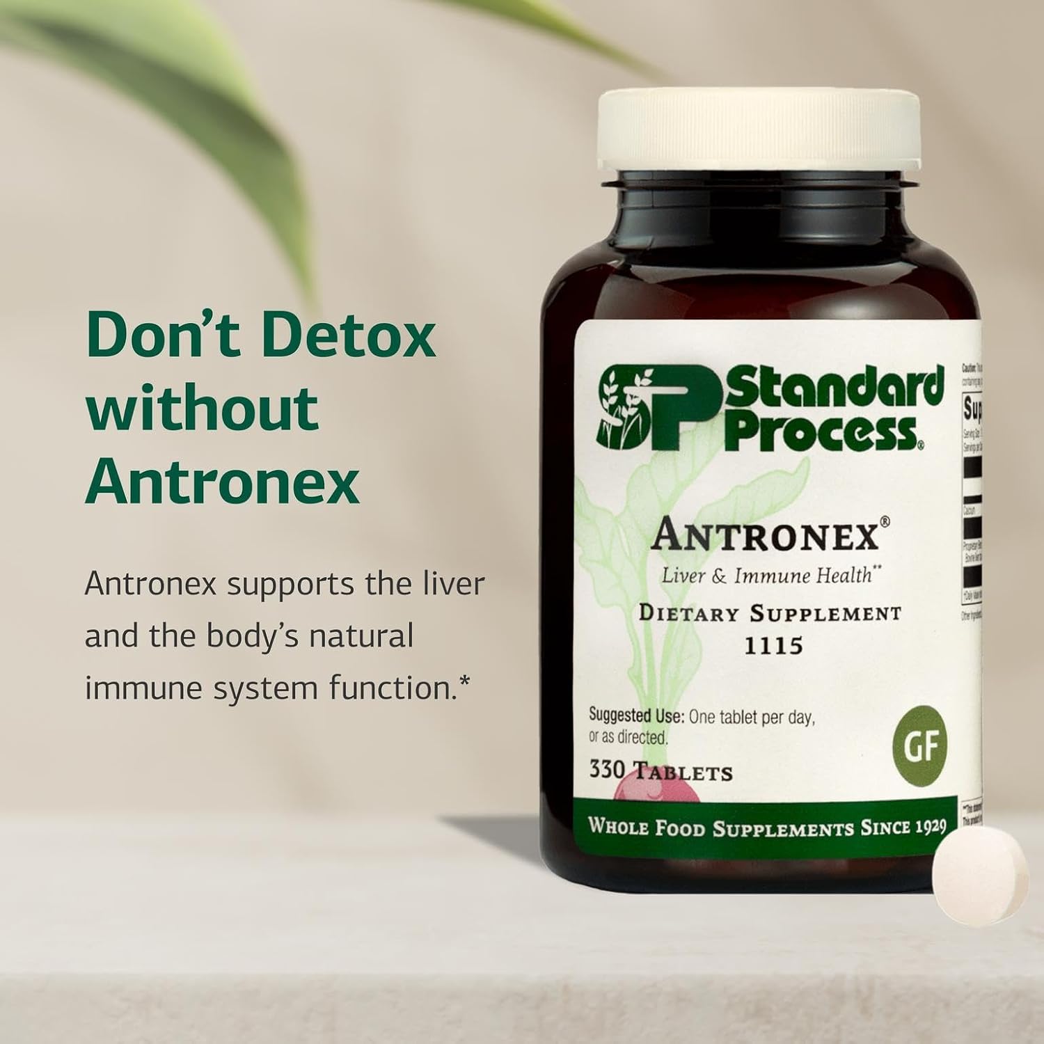 Standard Process Antronex - Liver Health Natural Health Product - 330 Tablets