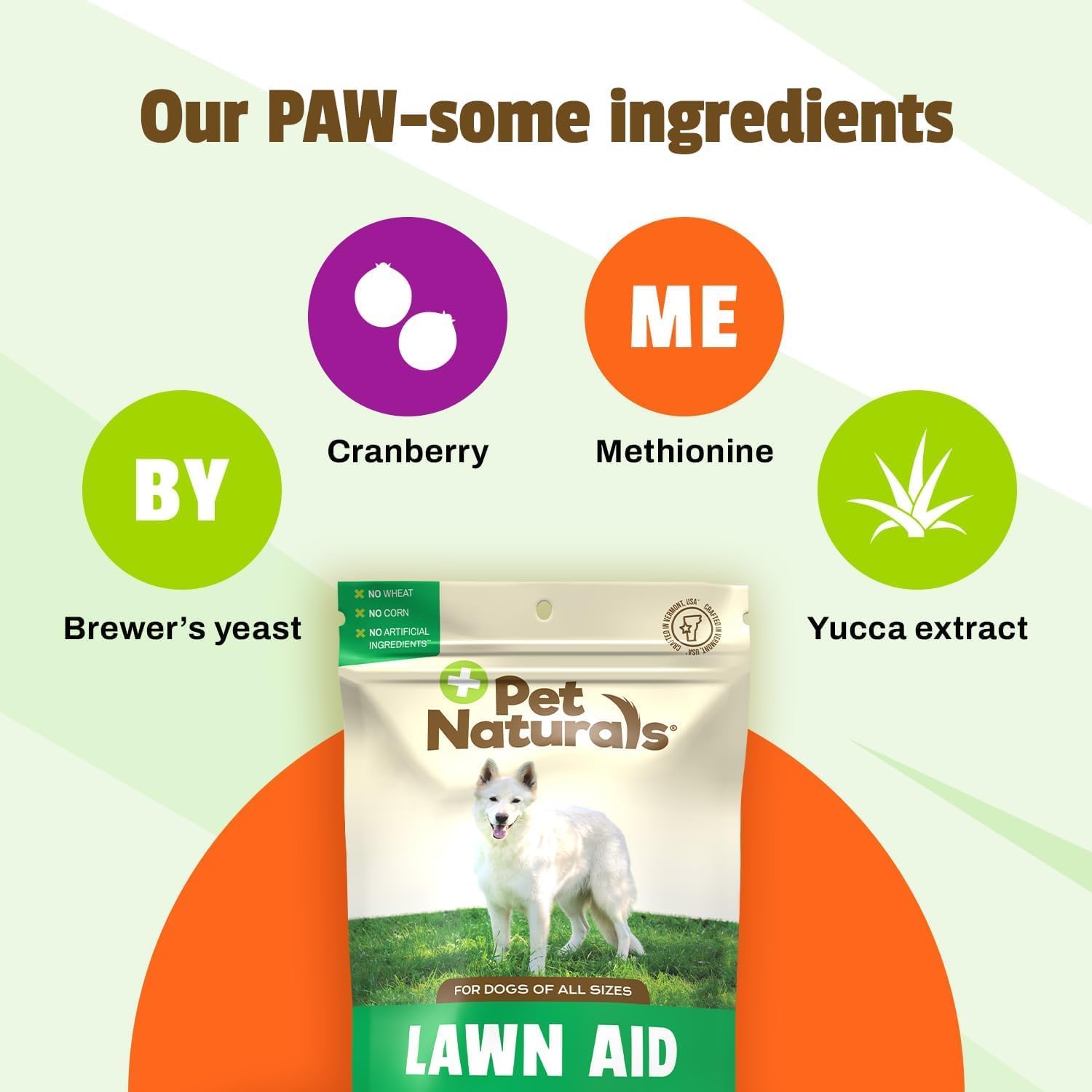 Pet Naturals Lawn Aid Soft Chews for Dogs – Chicken Flavour – 60 Count