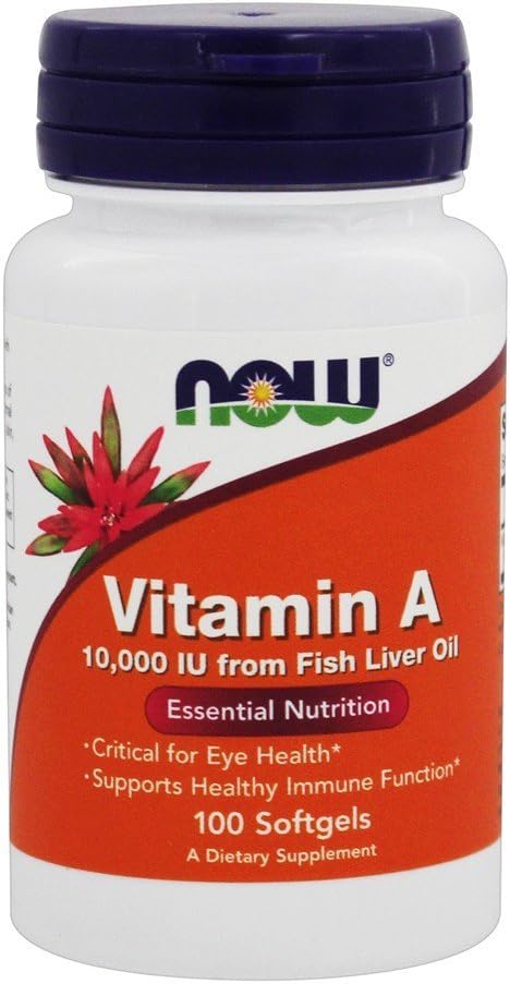 Now Foods Vitamin A 10,000 IU, 100 Softgels