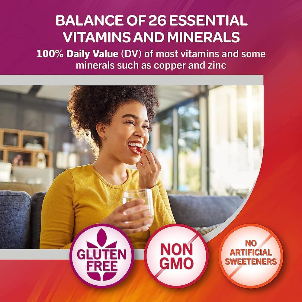 Geritol Multi-Vitamin Nutritional Support Tablets – 26 Essential Vitamins and Minerals, 40 Count (Pack of 2)