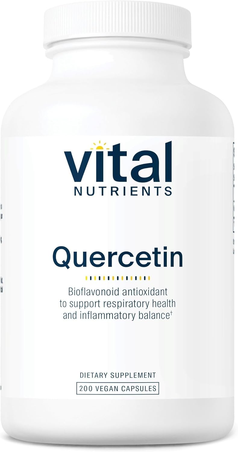 Vital Nutrients Quercetin – Vegan Bioflavonoid Supplement for Sinus, Respiratory, Heart & Immune Support, 500 mg, 100 Capsules