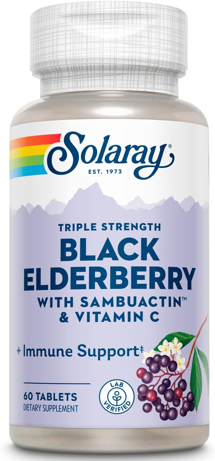 SOLARAY Triple Strength Sambuactin 1200 mg Tablets - 60 Tablets