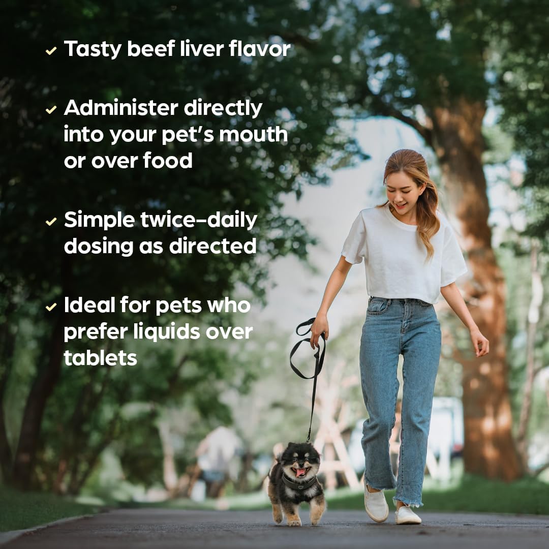 PET-TINIC Liquid Vitamin-Mineral Supplement for Dogs & Cats, Beef Liver Flavour, 118 mL