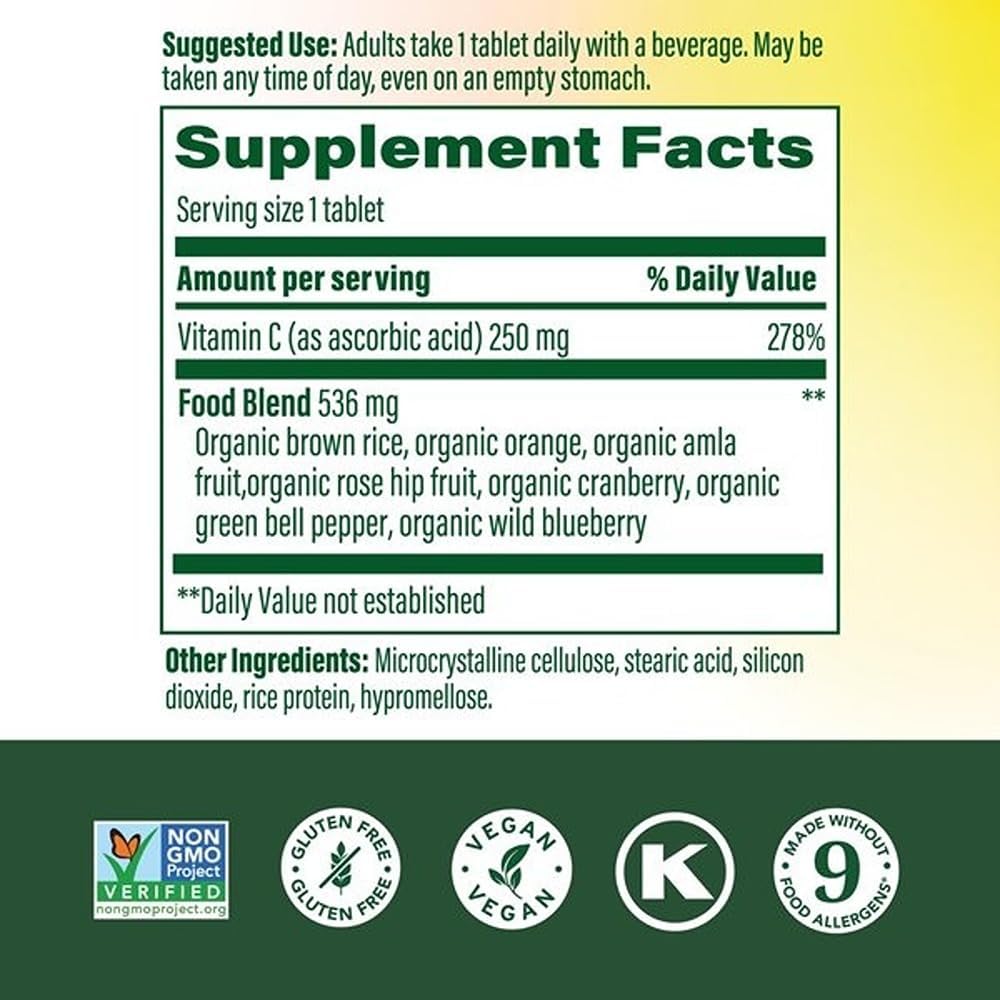 MegaFood Complex C: Vegan Vitamin C with Whole Foods, 180 Tablets