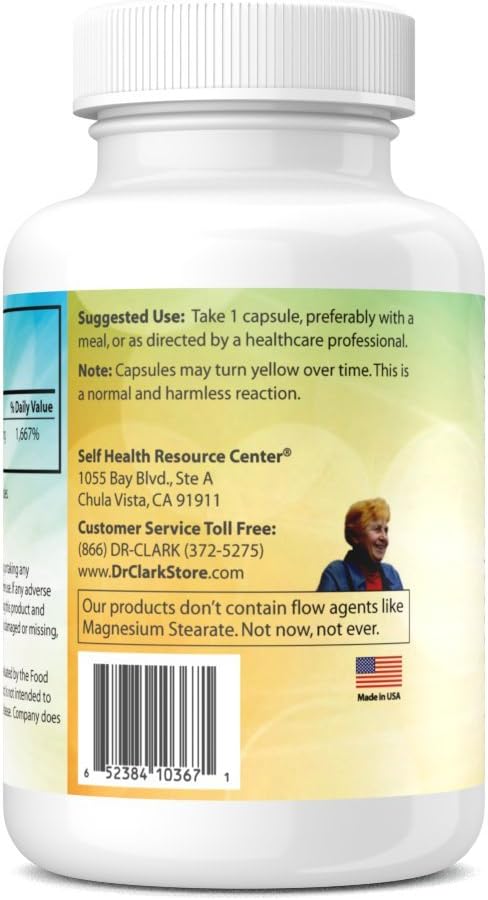 Dr Clark Store Vitamin C Supplement 1000mg, 100 Gelatin Capsules (100-Day Supply)