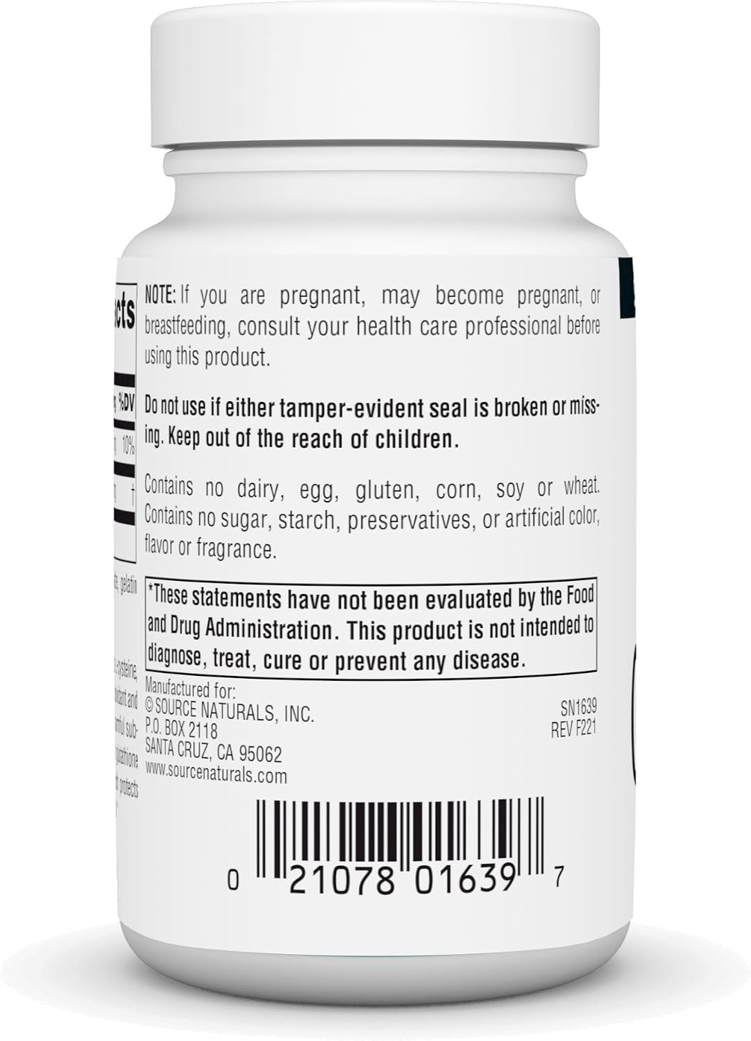 Source Naturals Glutathione 250 mg – 30 Capsules