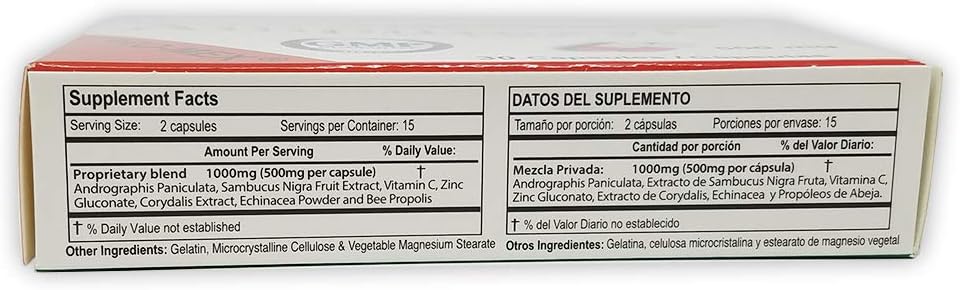 Ampitrexyl 500 mg Capsules (30 Count) - Immune Support Supplement - görsel 3