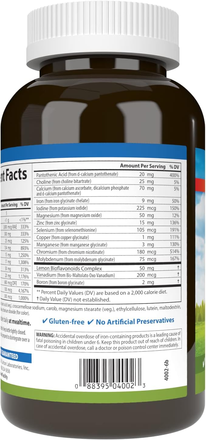 Carlson Super 1 Daily, Vegetarian Multivitamin Formula, 180 Tablets