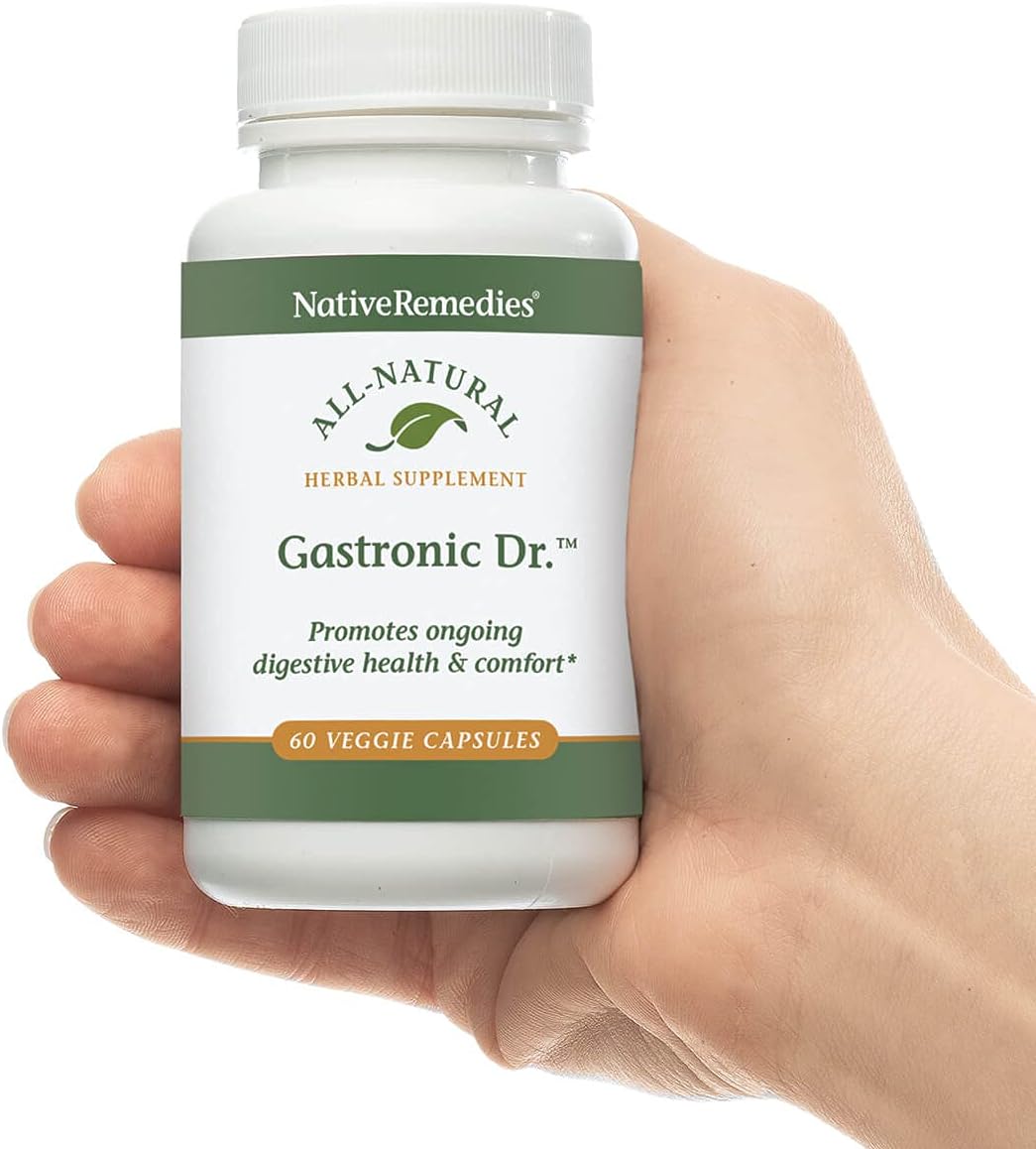 Native Remedies Gastronic Dr. - Natural Herbal Digestive Supplement for Dogs, 60 Vegetarian Capsules