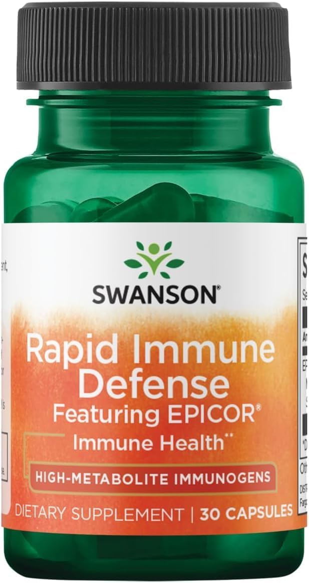 Swanson EpiCor Postbiotic with High-Metabolite Immunogens, 500 mg, 30 Capsules