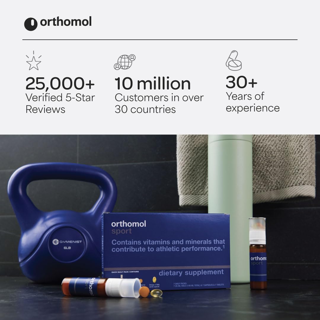 Orthomol Sport, 30-Day Supply, Premium Sports Nutrition Supplement