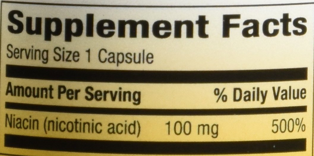 Niacin 100 mg – 100 Capsules (Pack of 2)