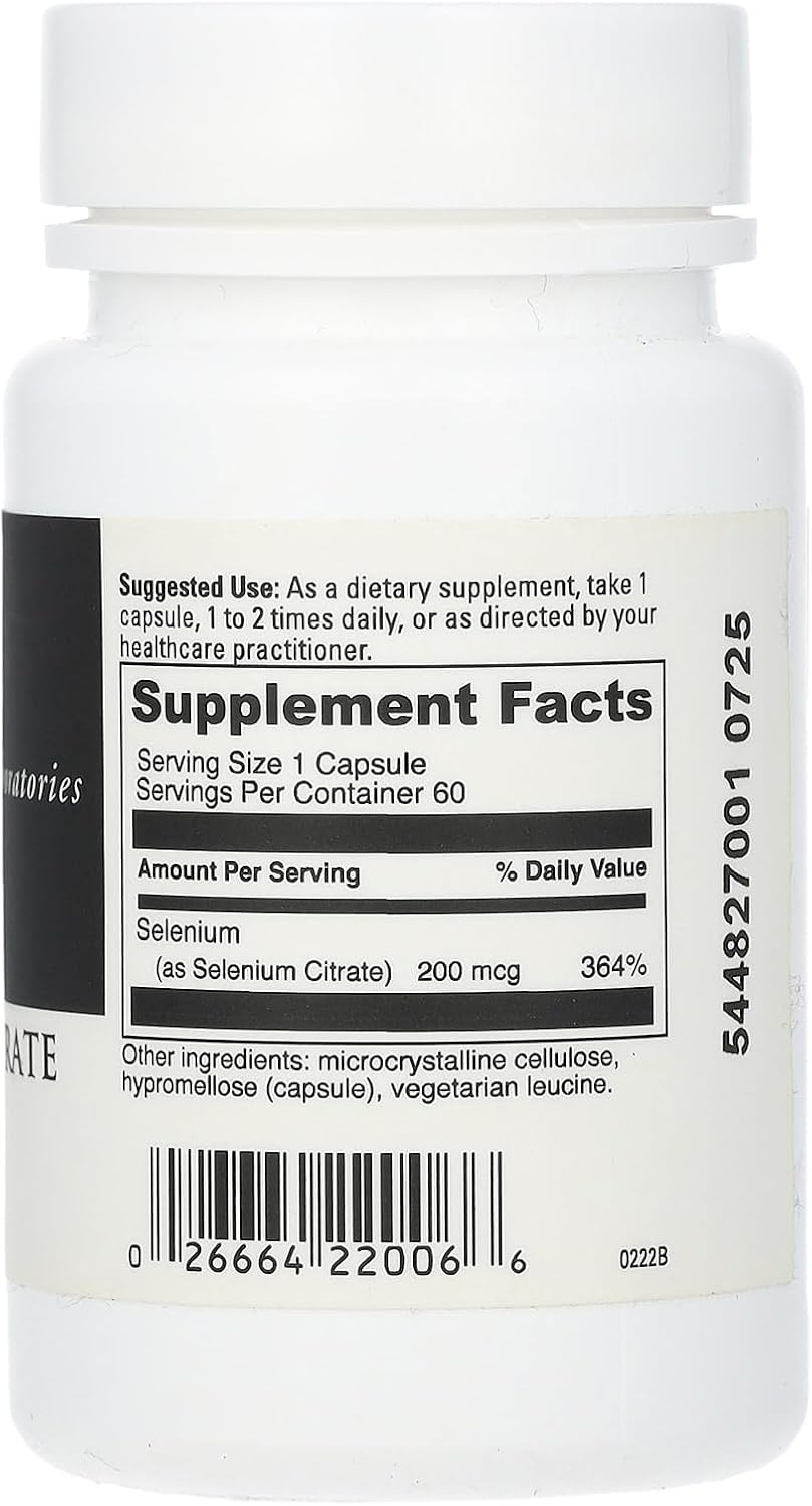 Selenium Citrate, 60 VegiCaps – DAVINCI