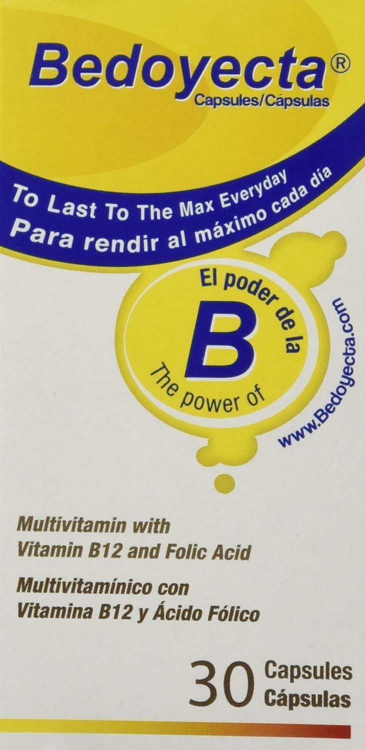 Bedoyecta Multivitamin with Iron, Folic Acid, Vitamin C, B1, B2, B9, and B12, 30 Capsules - görsel 1