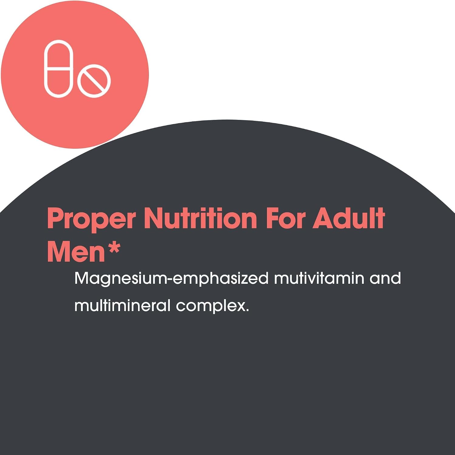 Optimox Androvite for Men - Magnesium Supplement 500 mg, Multivitamin & Multimineral, Calcium-Free - 180 Tablets