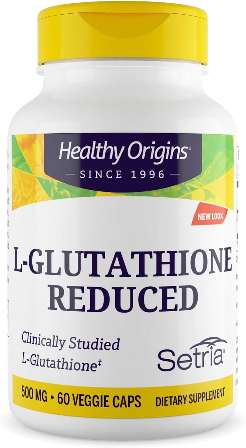 Healthy Origins Setria L-Glutathione 500 mg, 60 Veggie Capsules