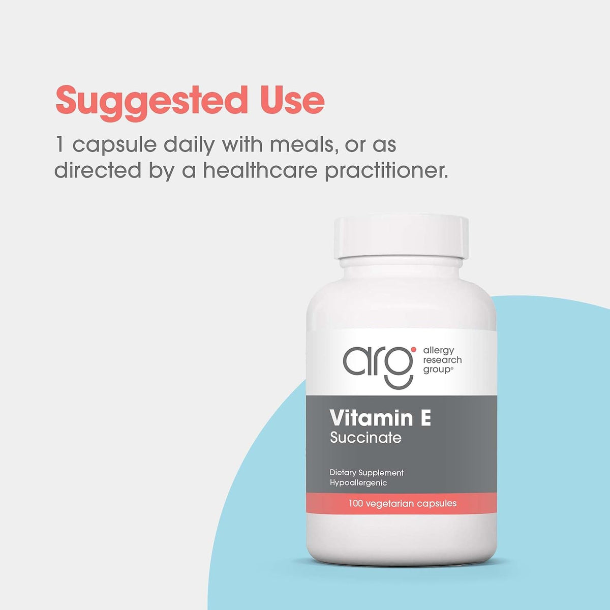 ARG Vitamin E Succinate – 400 IU d-Alpha-Tocopheryl Succinate – Antioxidant and Metabolic Support - görsel 6