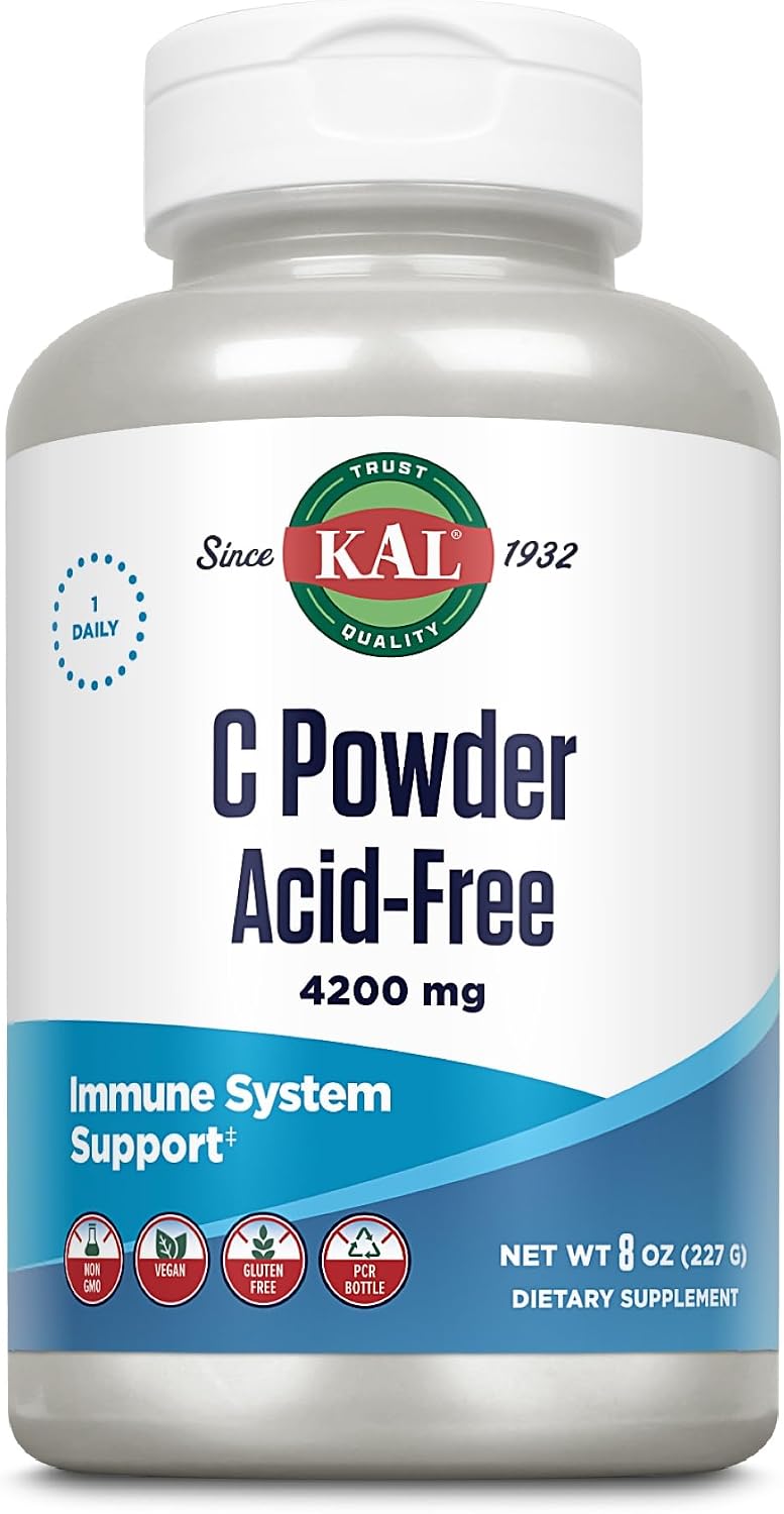 KAL Vitamin C Powder Acid-Free Unflavoured Tablets, 4200 mg