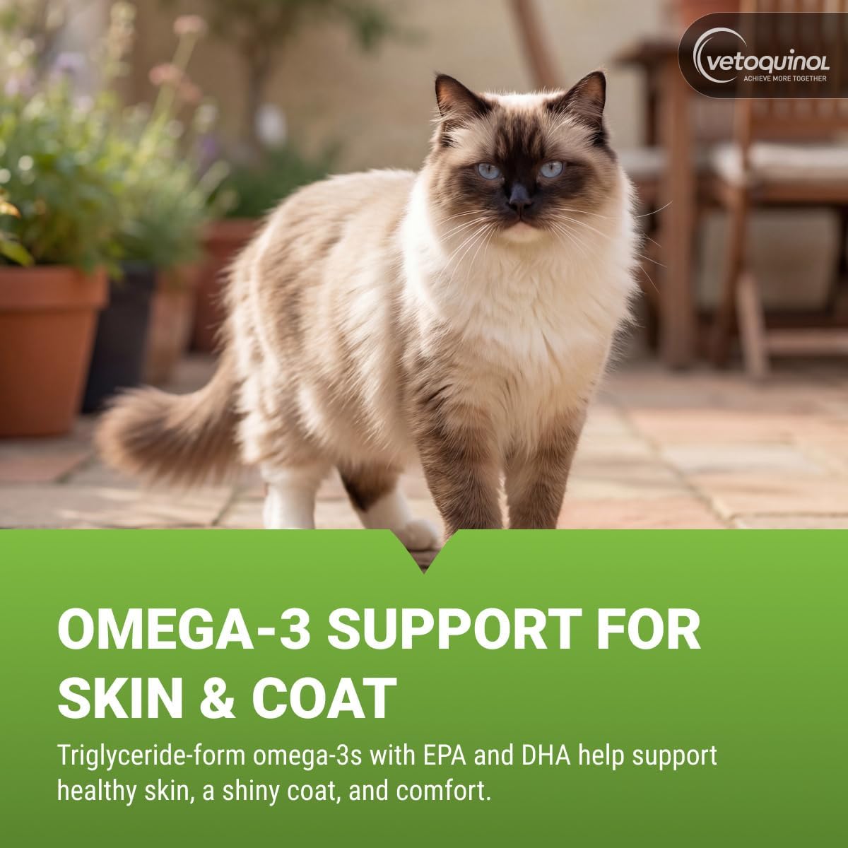 Vetoquinol Triglyceride Omega Fish Oil for Dogs and Cats – 250 Capsules