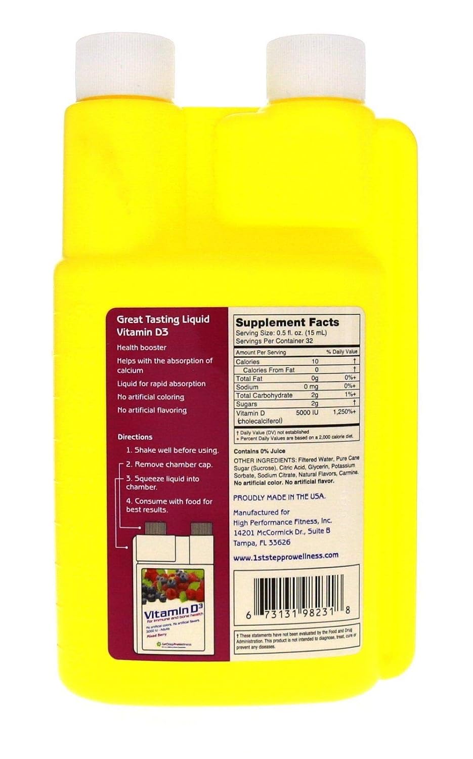 1st Step For Energy Liquid Vitamin D3 Mixed Berry - görsel 4