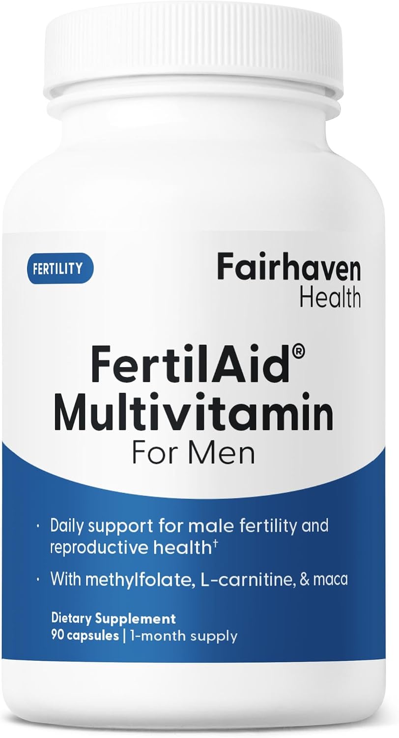 Fairhaven Health FertilAid for Men - Male Fertility Supplement (Two-Month Supply)