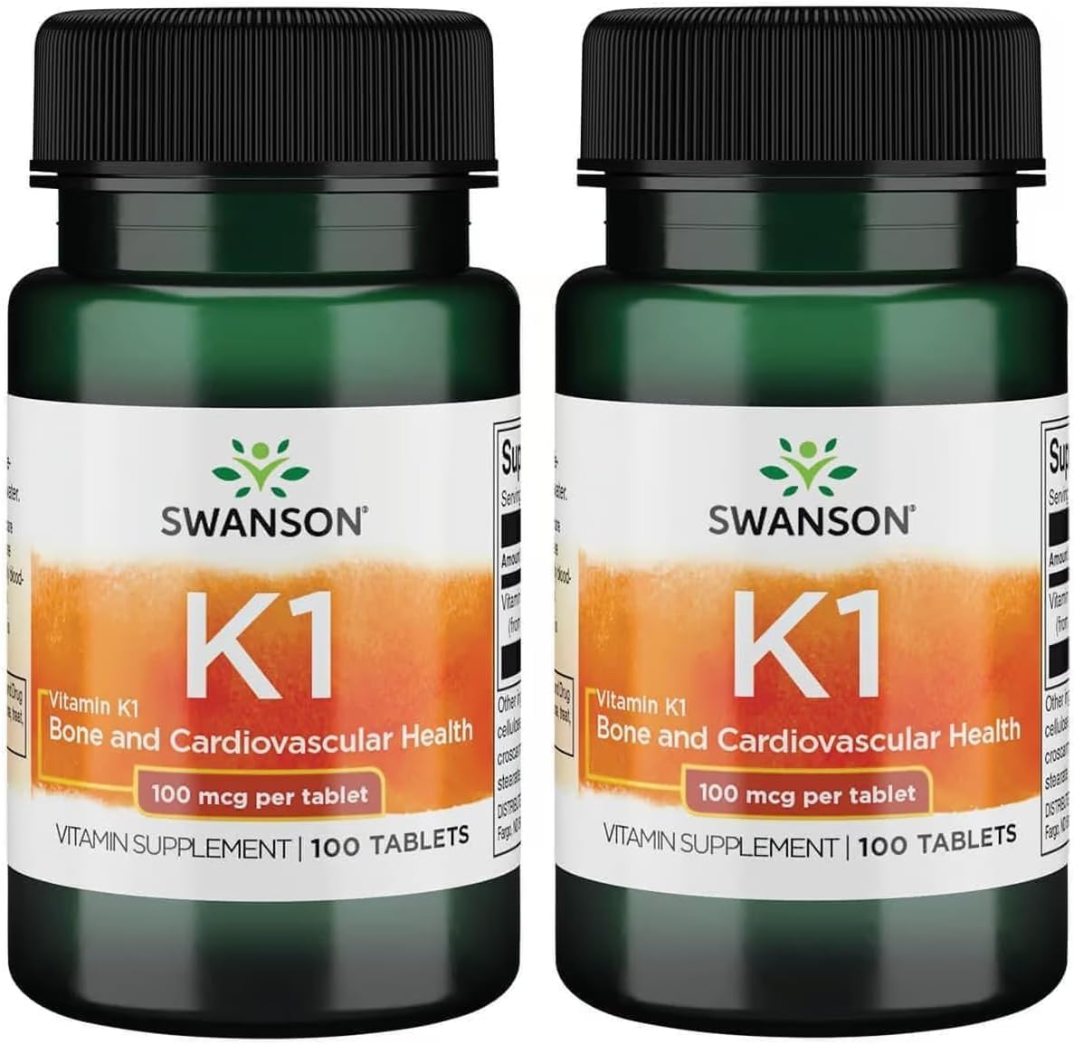 Swanson Vitamin K-1 100 mcg 100 Tablets
