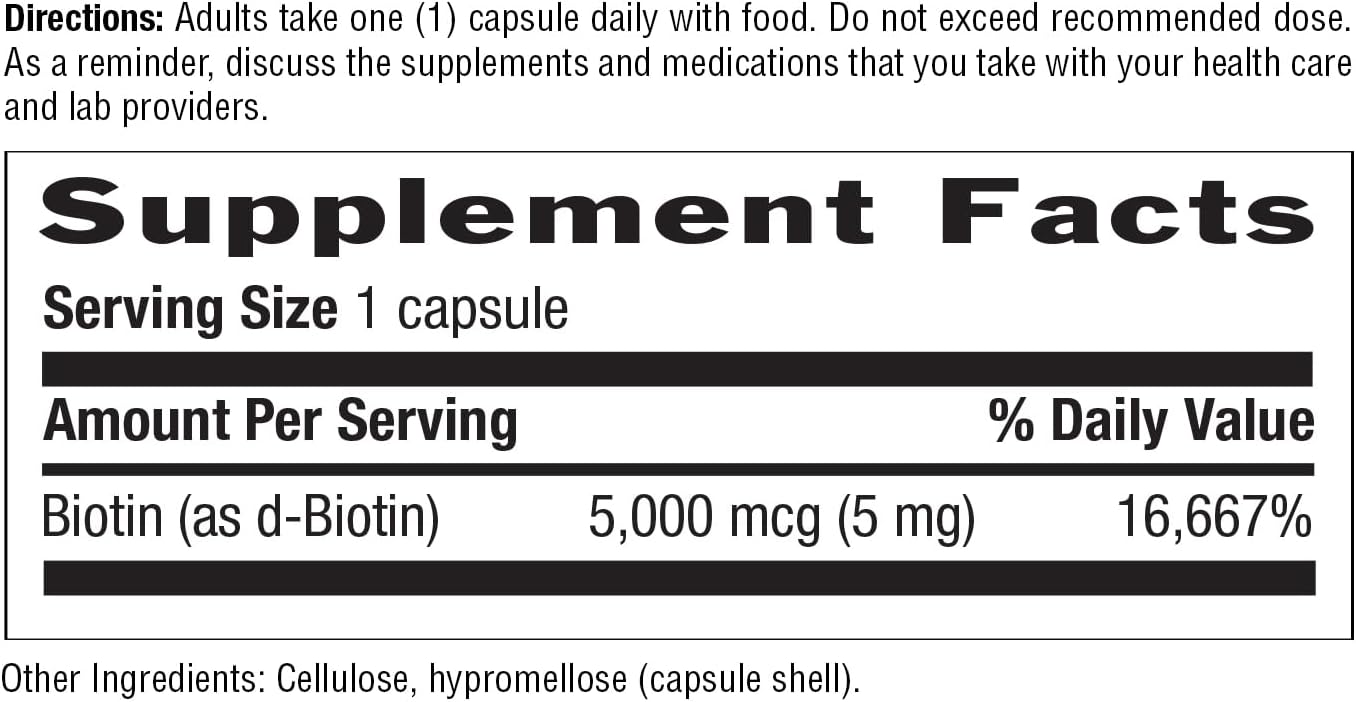 Country Life Biotin High Potency, 5 mg, 120 Tablets