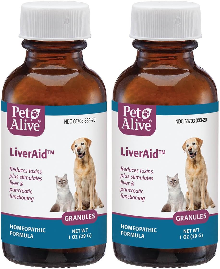 PetAlive LiverAid Granules – Homeopathic Liver Support for Dogs and Cats