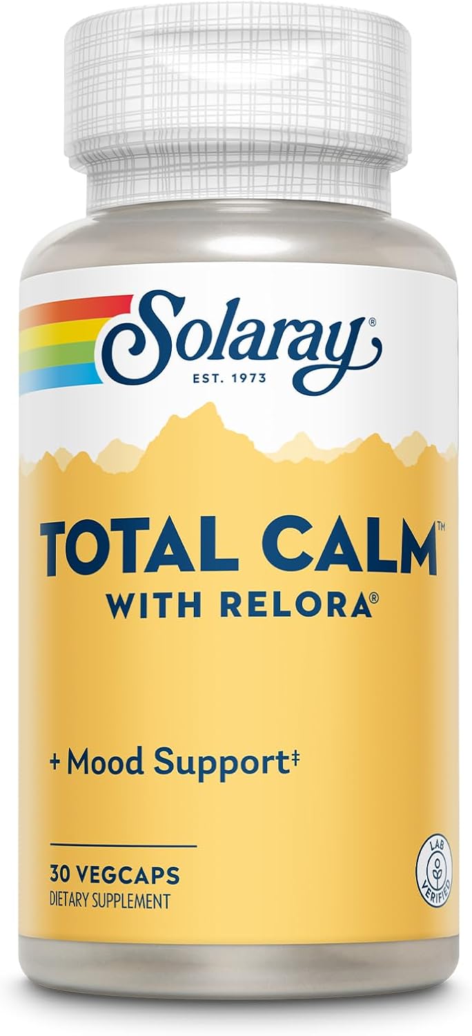 Solaray Total Calm, Vegetable Capsules (Bottle) | 30 Count