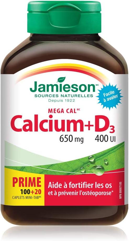Mega Cal Calcium with Vitamin D - 120 Caplets