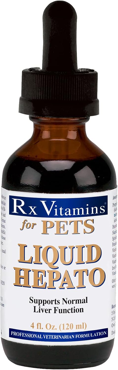 Rx Vitamins Liquid Hepato for Dogs and Cats, Original, 118 ml