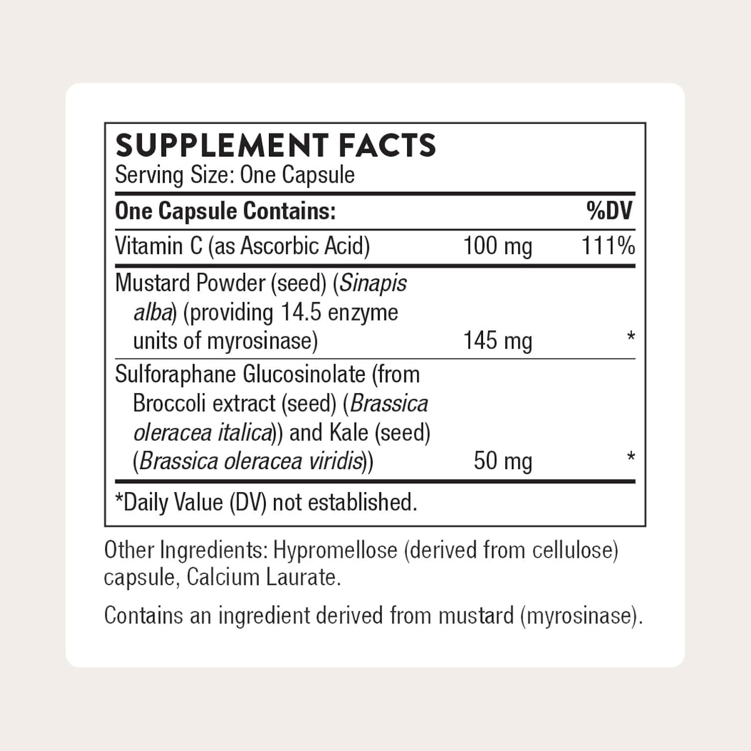 THORNE Broccoli Seed Extract – Supports Liver Detox & Antioxidant Support – 60 Capsules