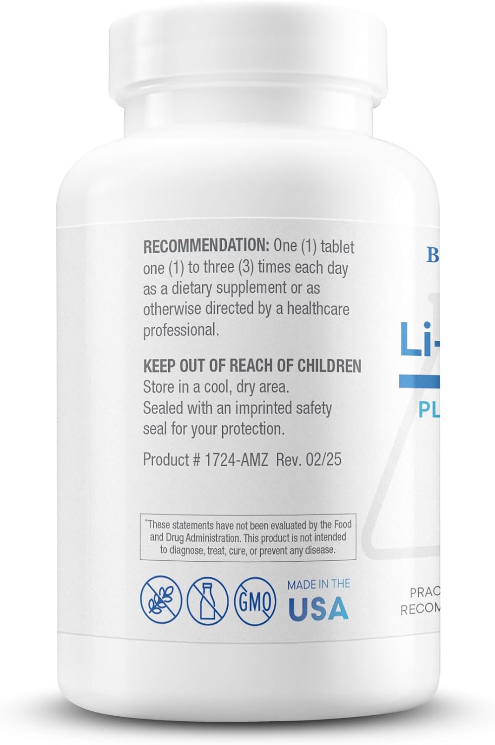 BIOTICS RESEARCH Li Zyme Forte: Plant-Sourced Lithium for Brain Function, Memory & Mood Support (100 Tablets) - görsel 3