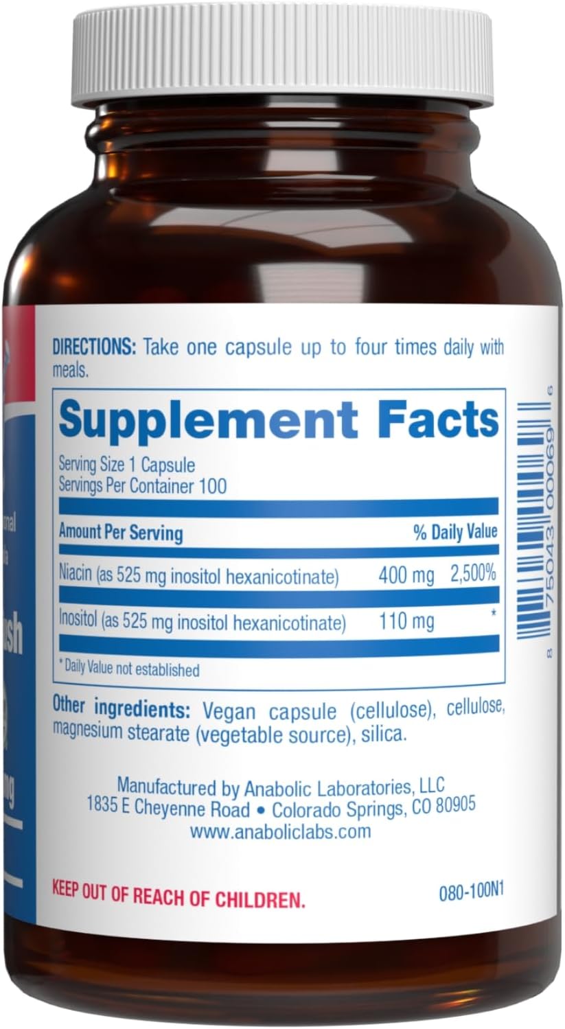 High Absorption Vitamin B3 Niacin (Flush-Free) – Clinical Formula – 100 Servings