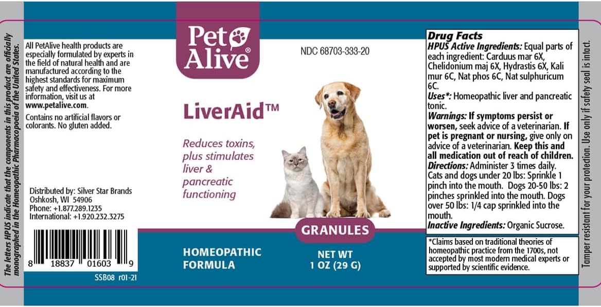 PetAlive LiverAid Granules – Homeopathic Liver Support for Dogs and Cats