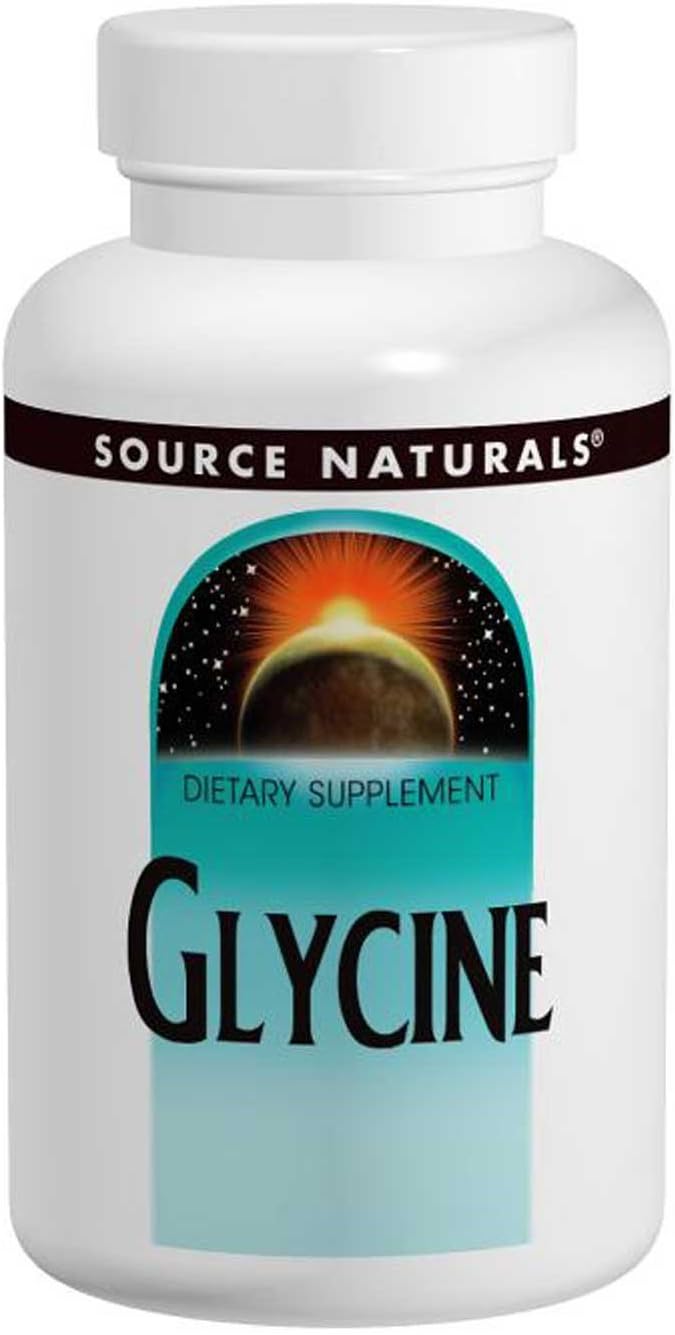 Source Naturals Glycine, 500 mg, 100 Capsules (Pack of 2)