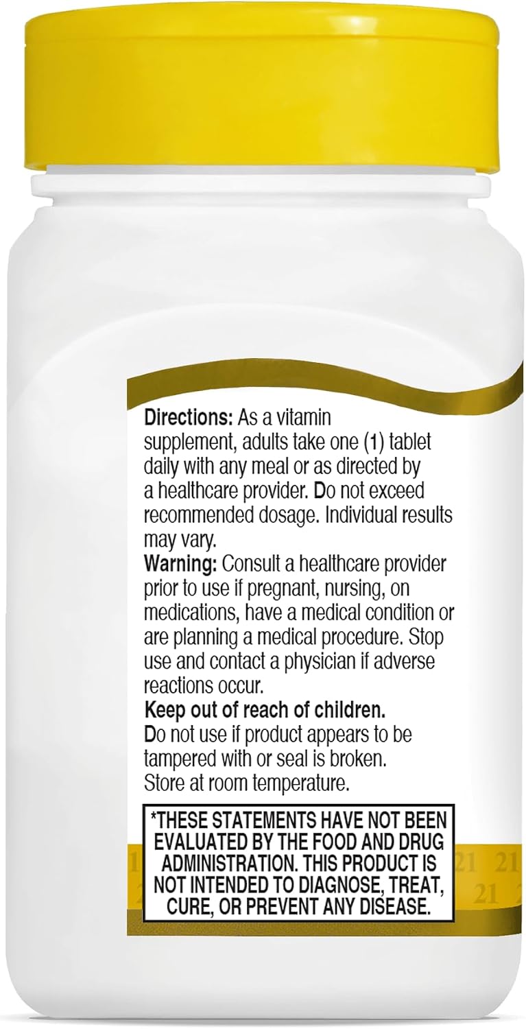 21st Century Vitamin B-1 100 mg Tablets (3-Pack) - görsel 4