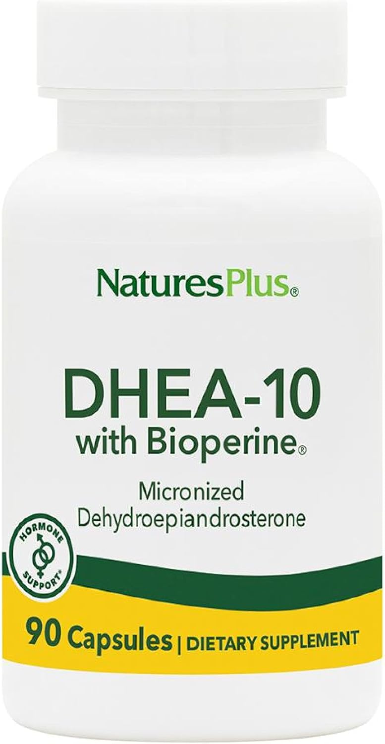 NaturesPlus DHEA-10 – Energy, Immune Health & Healthy Aging Support – 90 Capsules