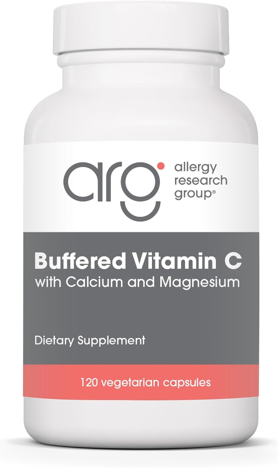 Allergy Research Group Buffered Vitamin C – 1000 mg, 120 Vegetarian Capsules