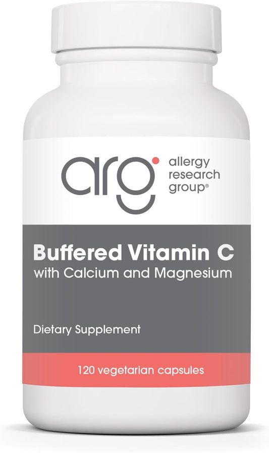 Allergy Research Group Buffered Vitamin C – 1000 mg, 120 Vegetarian Capsules