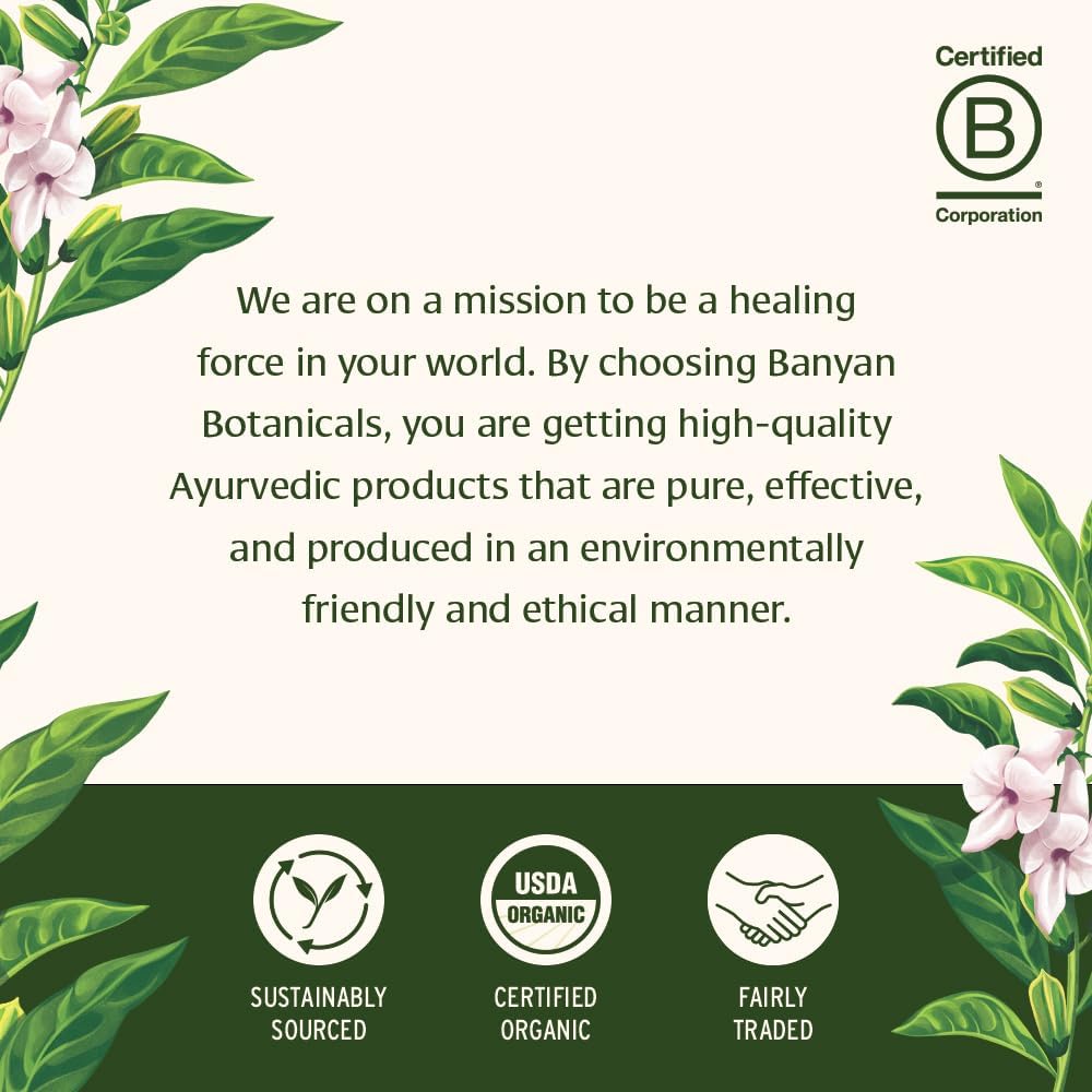 Banyan Botanicals Organic Mental Clarity – Herbal Support for Alertness & Focus – 90 Tablets - görsel 8