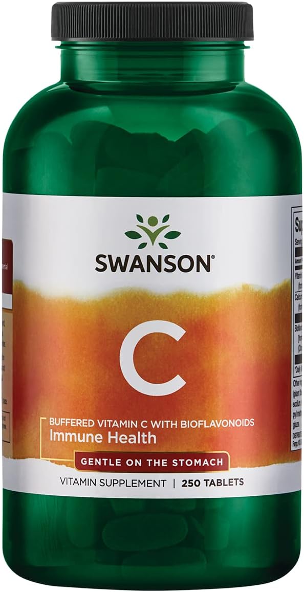 Swanson Buffered C with Bioflavonoids – 1,000 mg, 250 Tablets