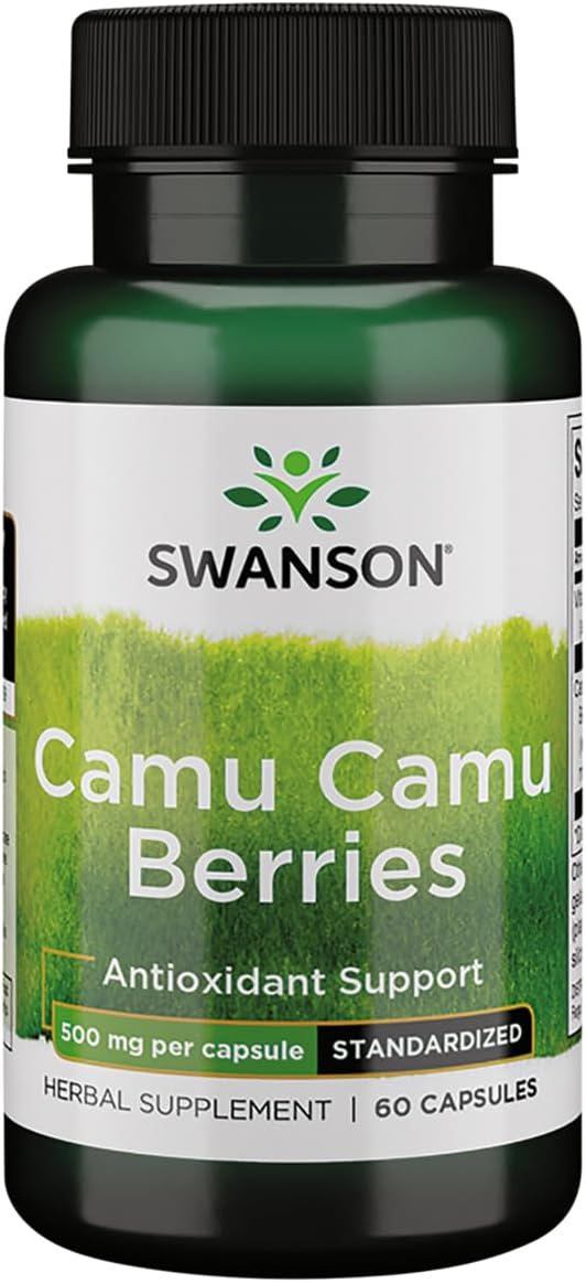 Swanson Wildcrafted Camu Camu Berries 500 mg, 60 Capsules