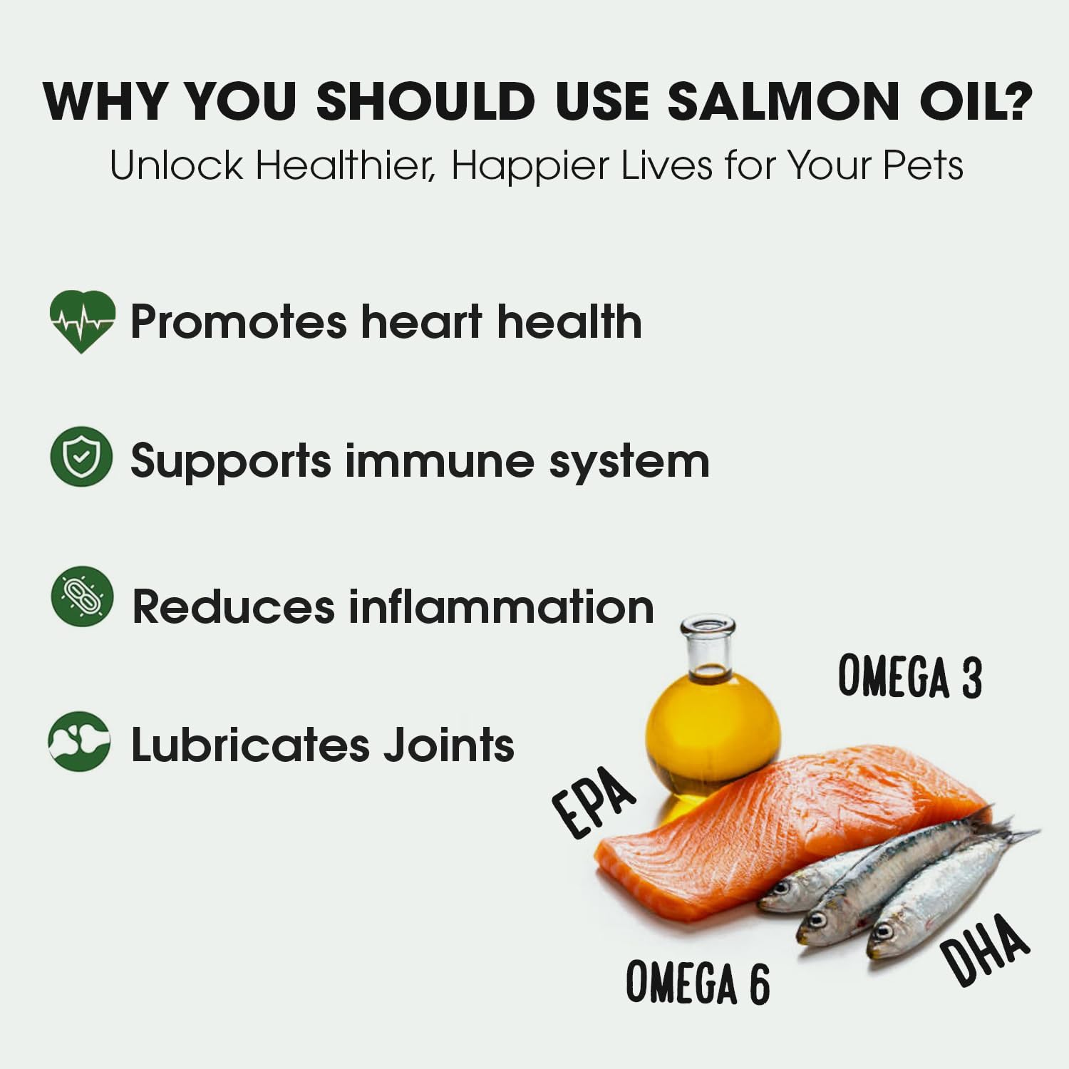 Iceland Pure Wild Alaskan Salmon Oil for Dogs and Cats – Omega-3 Supplement with Pollock Oil, 17 fl oz (500 mL)