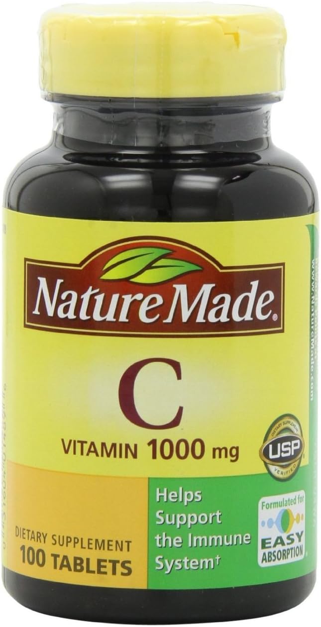 Nature Made Vitamin C 1000 mg Tablets, 300 Count (Pack of 3)