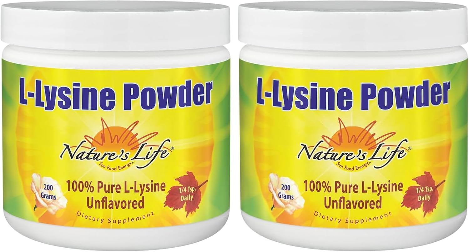 Nature's Life L-Lysine Powder | Immune & Skin Support | 460 Servings