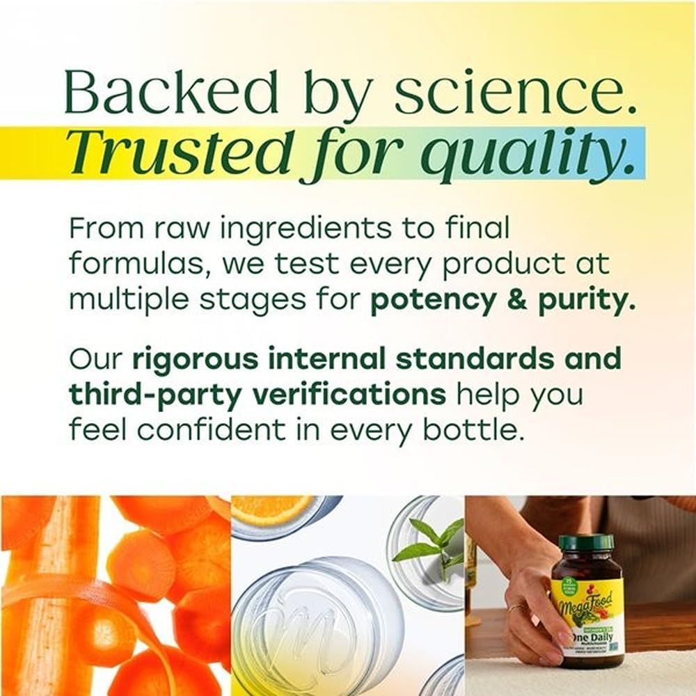 MegaFood One Daily Multivitamin for Women and Men with Real Food - 90 Tablets