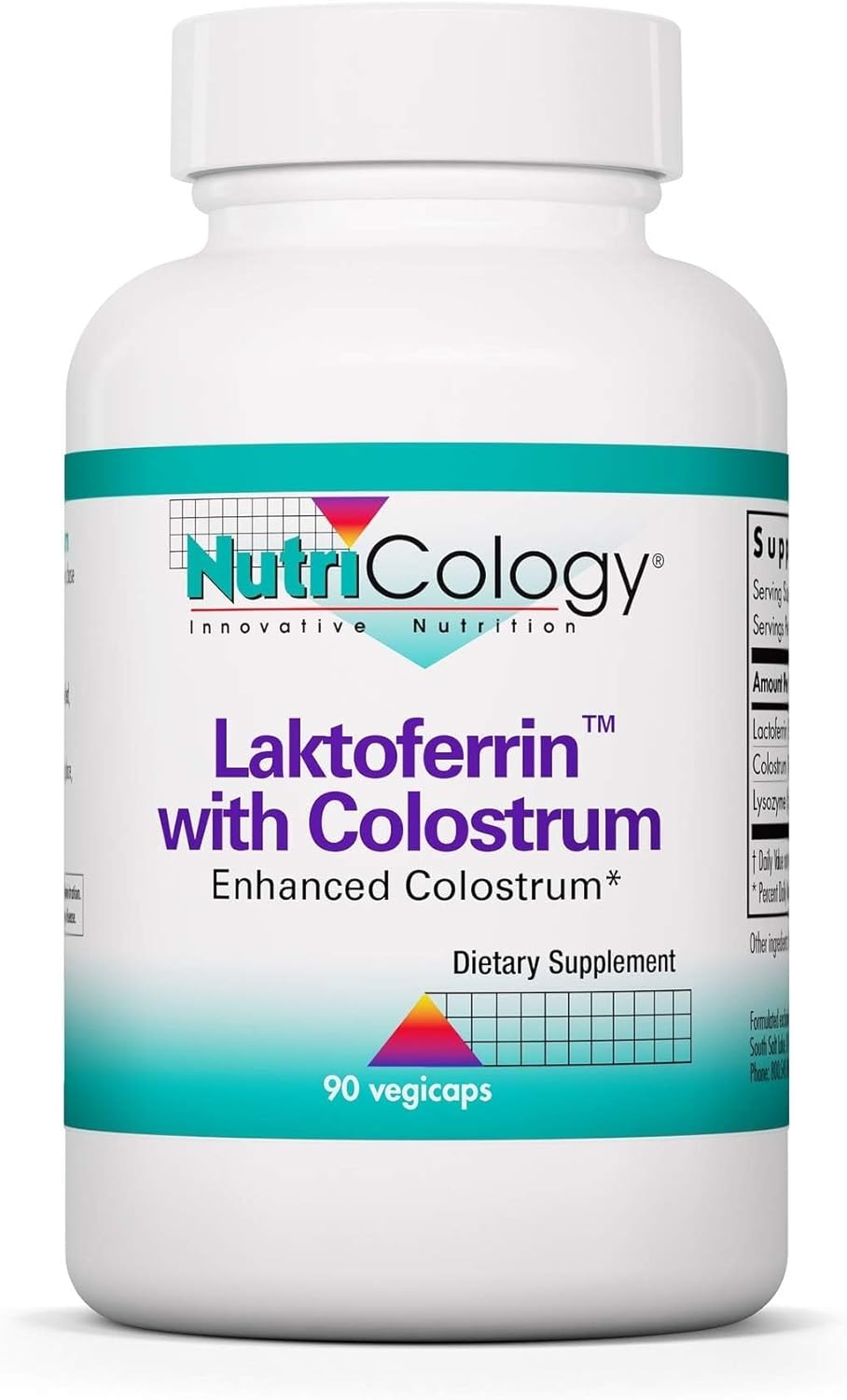 Allergy Research Group NutriCology Laktoferrin with Colostrum – 90 Capsules