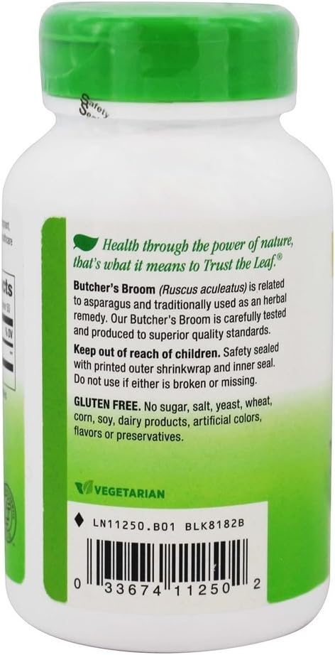 Nature's Way Butcher's Broom Root - 100 Capsules