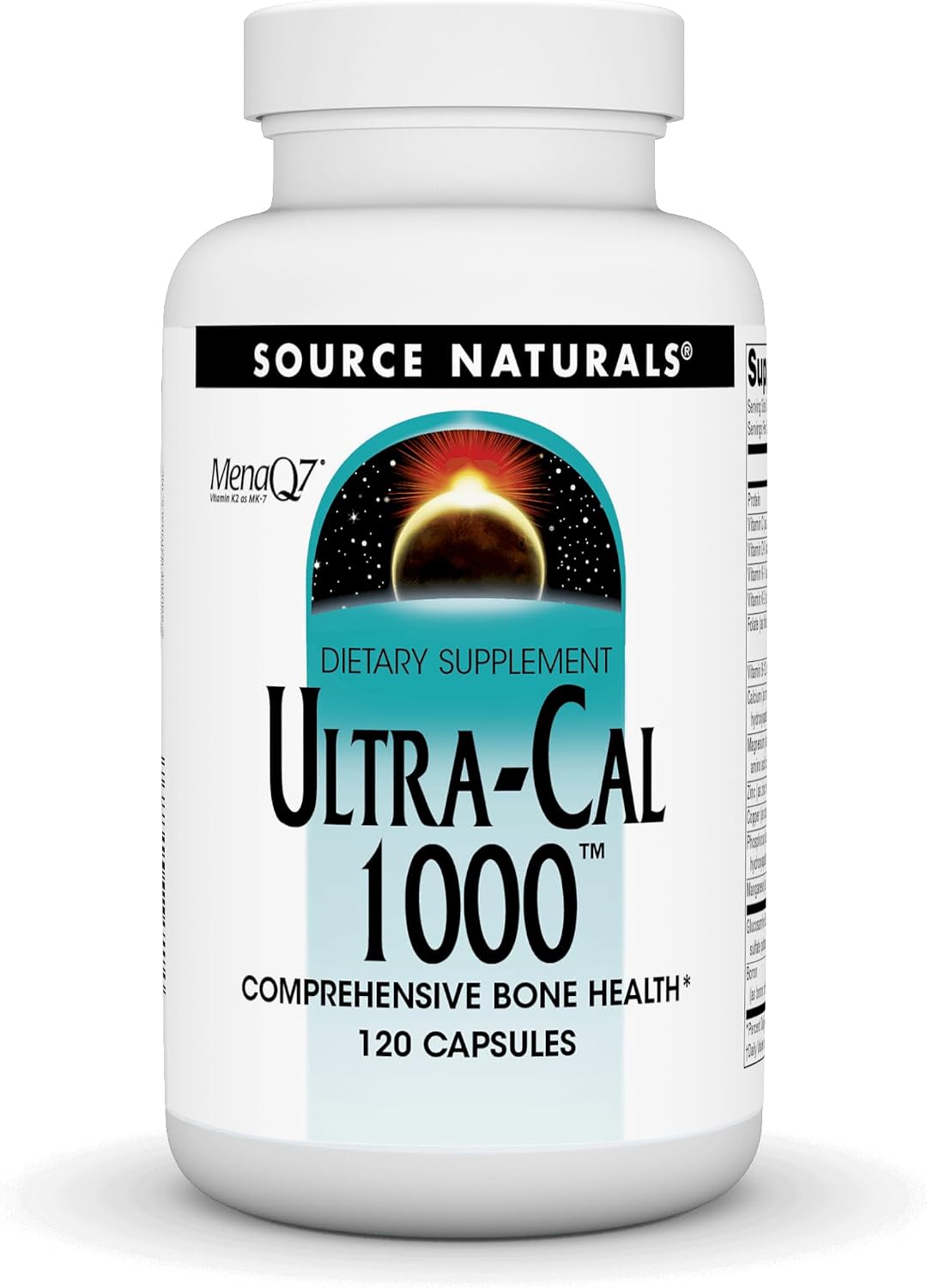 Source Naturals Ultra-Cal 1000, Comprehensive Bone Health – 120 Capsules